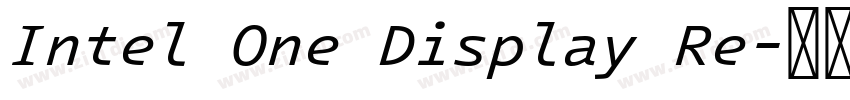 Intel One Display Re字体转换